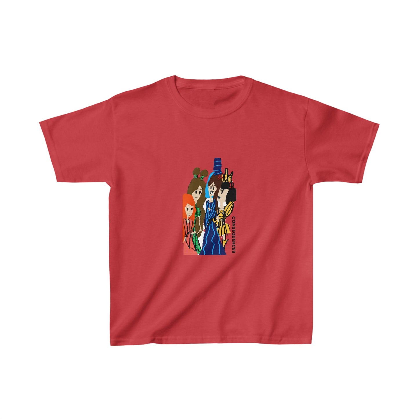 CONSEQUENCES ISAAC IDYER ARTS DESINGS Kids Heavy Cotton™ Tee