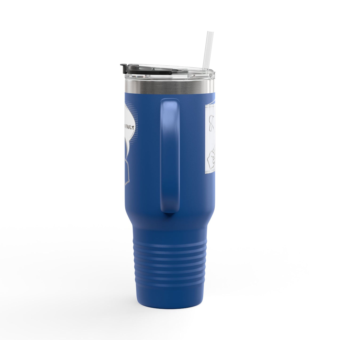 40oz Insulated Travel Mug — "It's Not Your Fault" Motivational Design