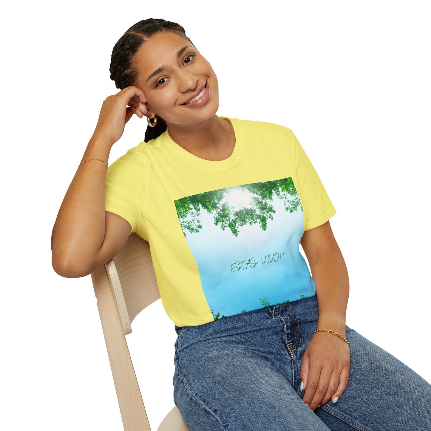 ESTAS VIVO? Serene Nature T-Shirt, Yoga Wear, Mindfulness Tee, Inspirational Shirt, Relaxation Gift, Unisex Summer Top