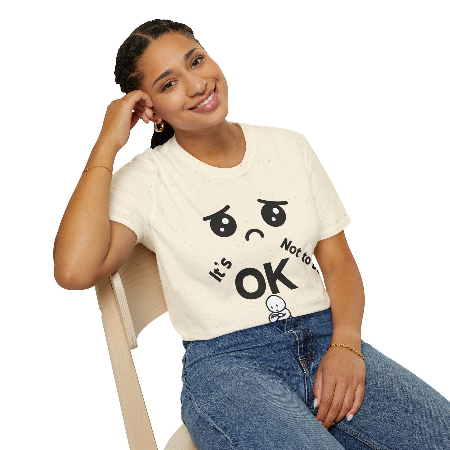 IT'S OK Emotional Support Unisex T-Shirt, Inspirational Tee, Self-Care Shirt, Mental Health Awareness, Gift for Friends, Motivational Apparel, [...]
