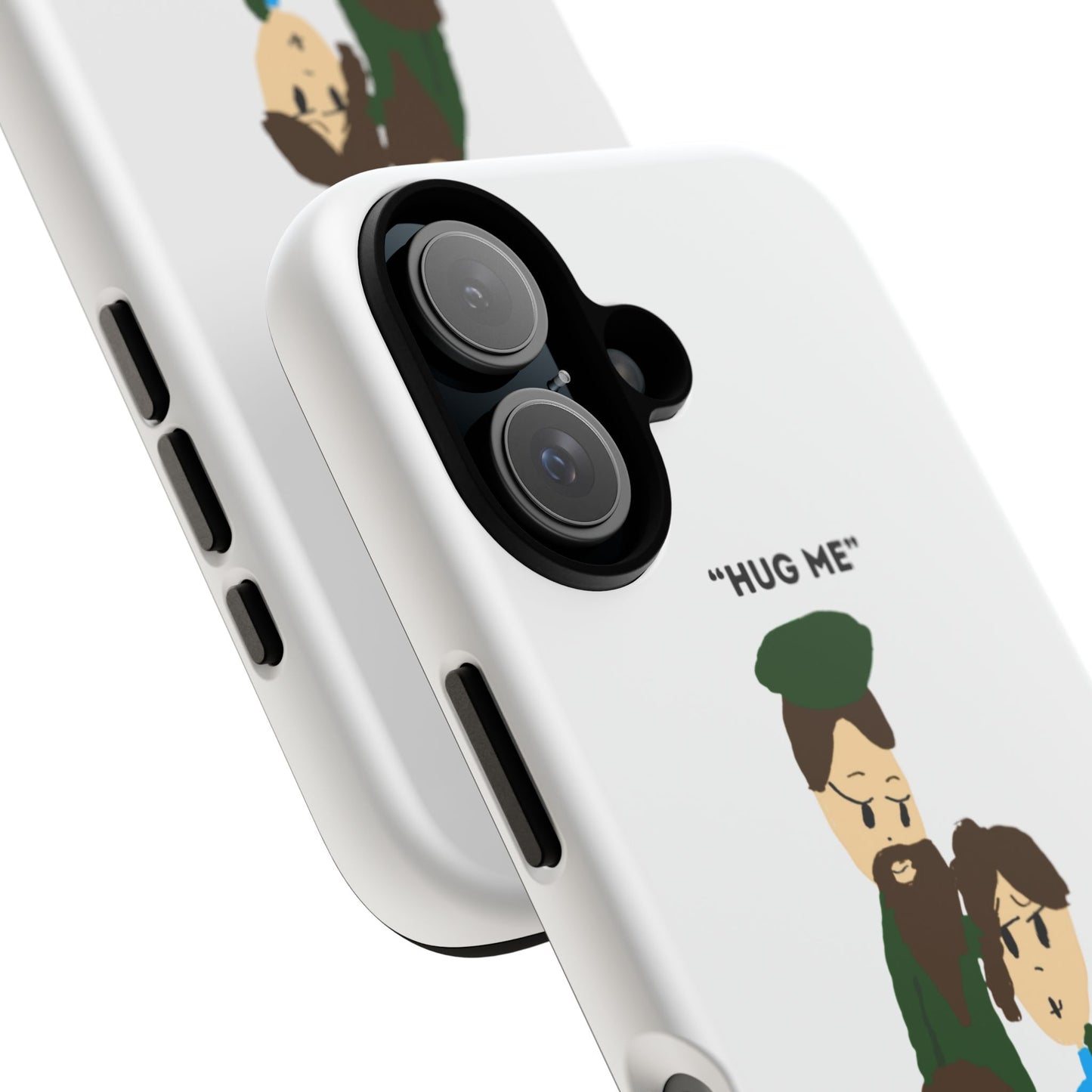 ISAAC IDYER ARTS Cute Hug Me Phone Case, Tough Phone Cover, Family Love Gift, Cartoon Design Case, Fun Accessory for Friends and Family