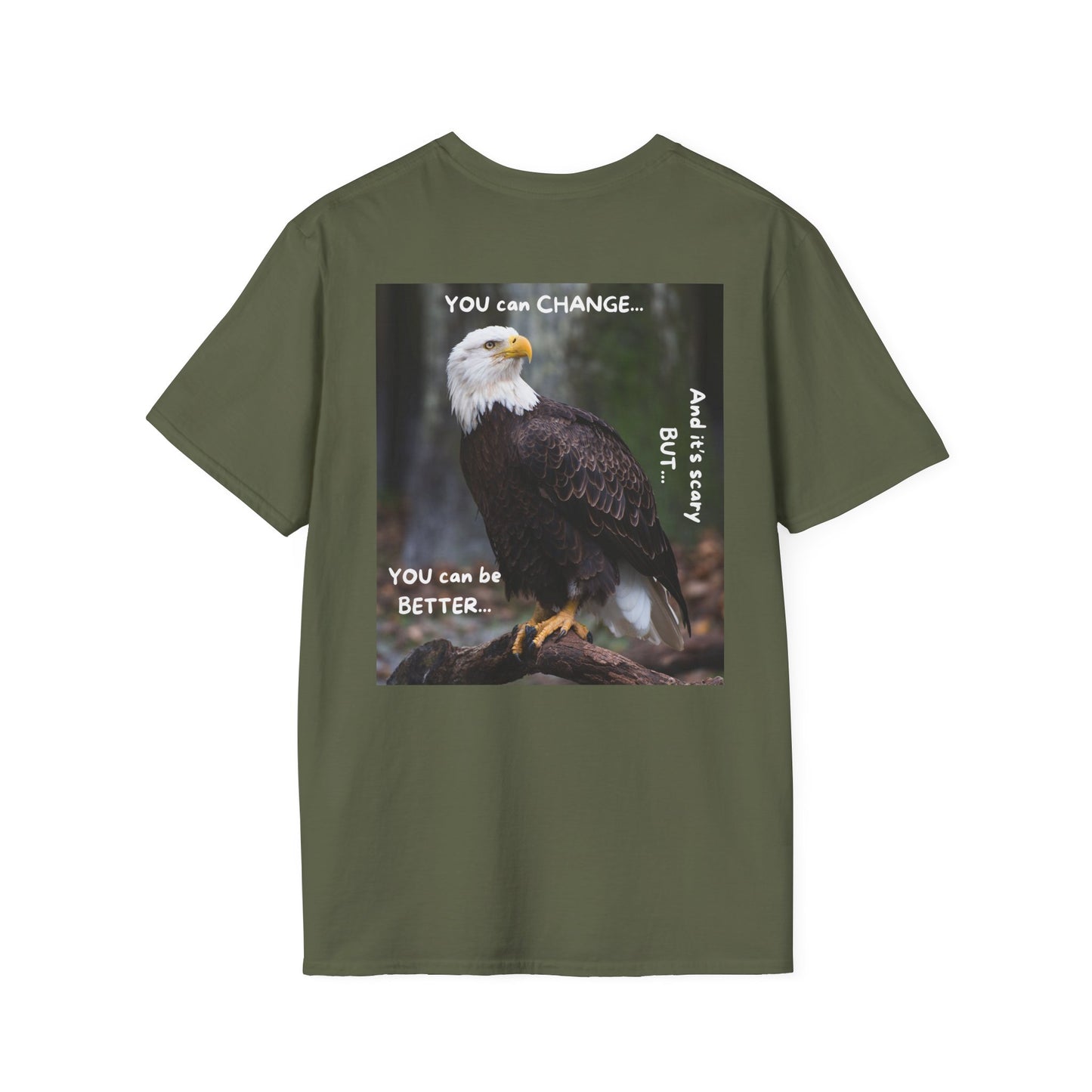 YOU CAN CHANGE/BE BETTER Motivational Eagle T-Shirt | Inspirational Gift for Nature Lovers, Positive Quote Tee, Unisex Softstyle Shirt, Eagle Graphic Tee, [...]