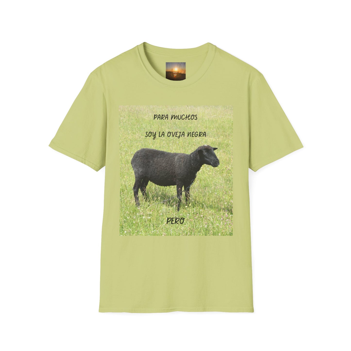 OVEJA NEGRA PERO Unisex Softstyle T-Shirt with Sheep Designs - Cute Farm Animal Tee, Funny Gift for Animal Lovers, Pastoral Vibe, Eco-Friendly Fashion, [...]