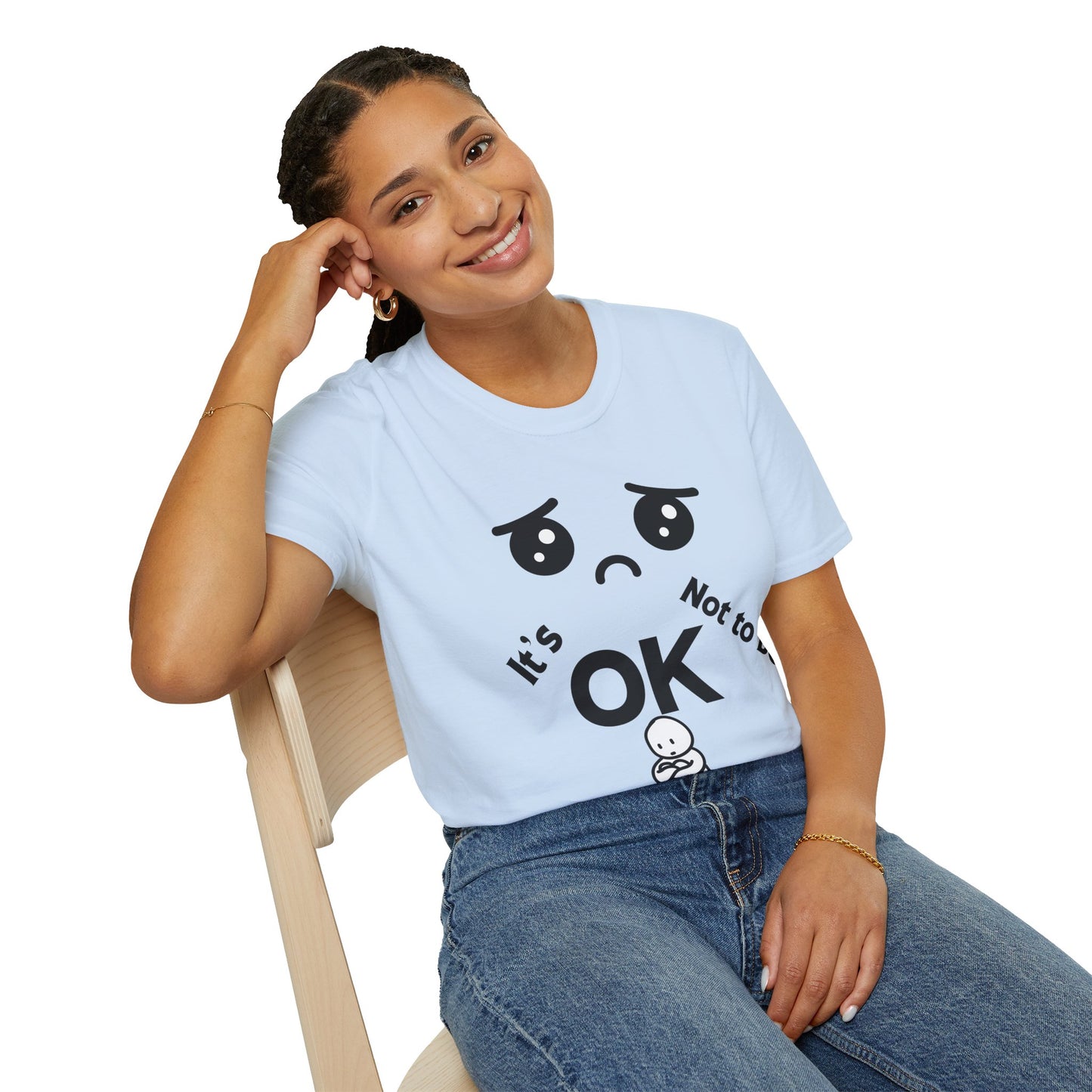 IT'S OK Emotional Support Unisex T-Shirt, Inspirational Tee, Self-Care Shirt, Mental Health Awareness, Gift for Friends, Motivational Apparel, [...]