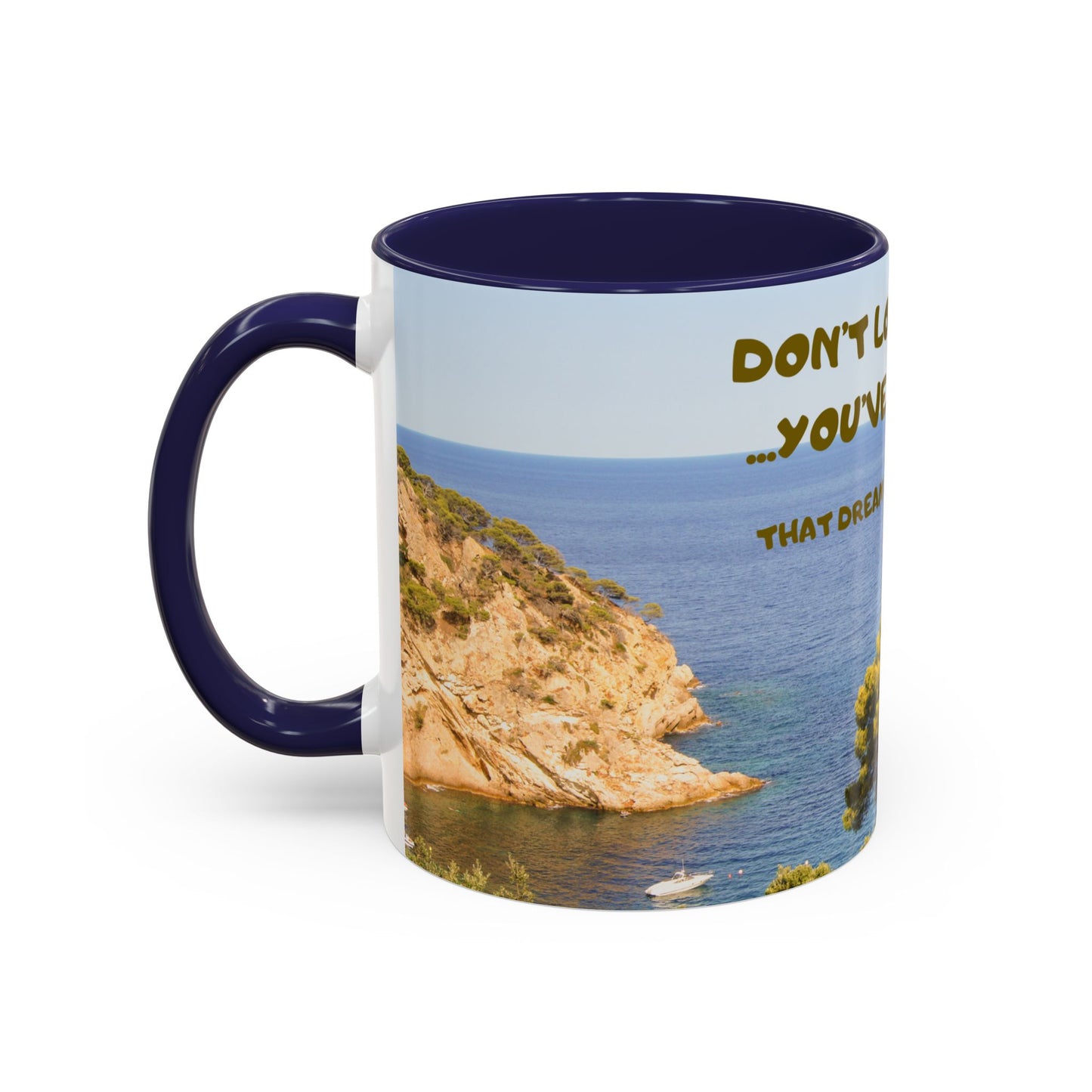 Inspirational Coastal Coffee Mug - "Don't Lose Focus... You've Got This" Accent Mug
