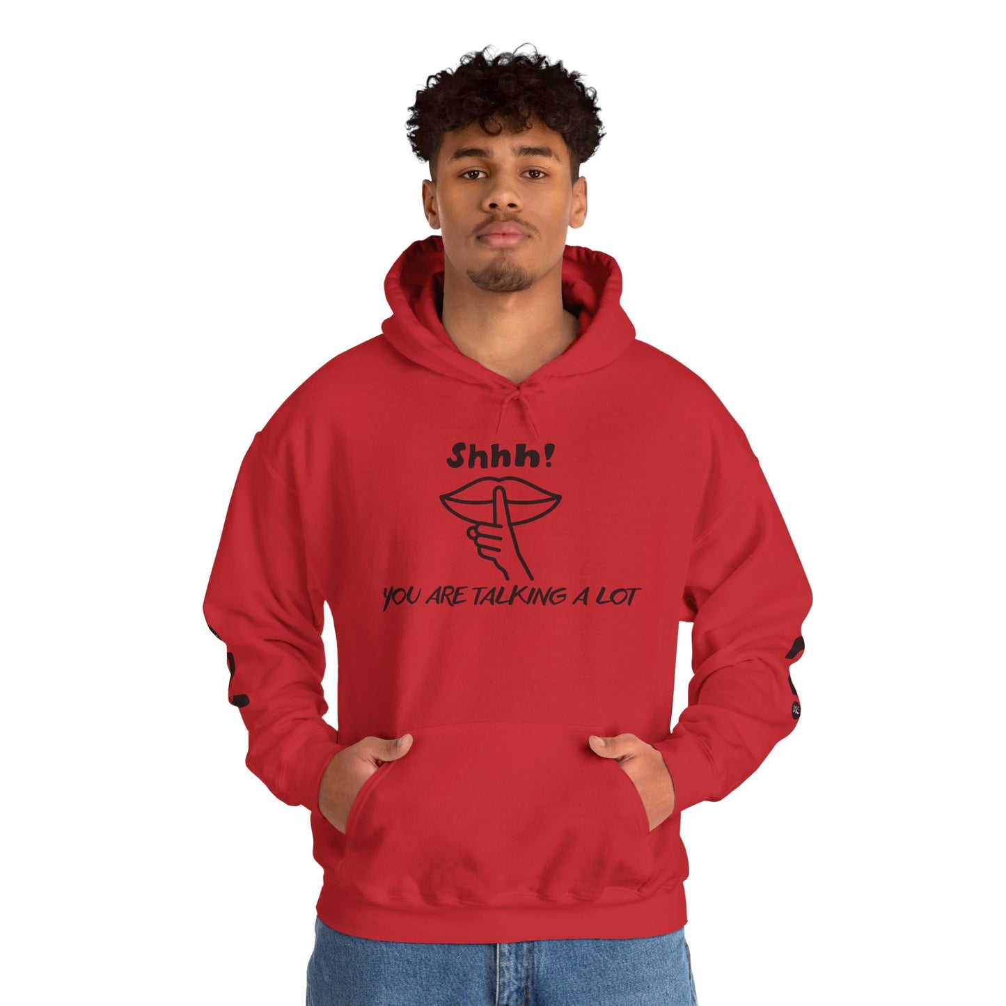 Shhh! Funny Unisex Hooded Sweatshirt, Cozy Hoodie for Introverts, Ideal Gift for Friends and Family, Perfect for Casual Wear, [...]