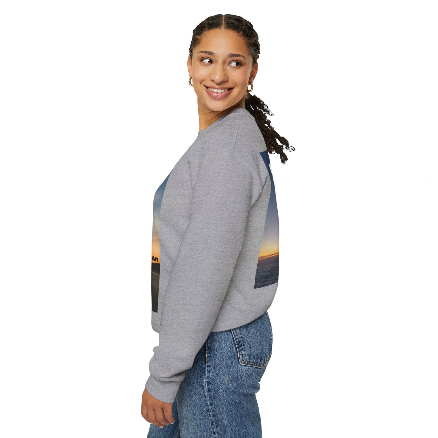 "Jeremiah 29:11 / Matthew 28:20" Christian Crewneck Inspirational Bible Verse Sweatshirt