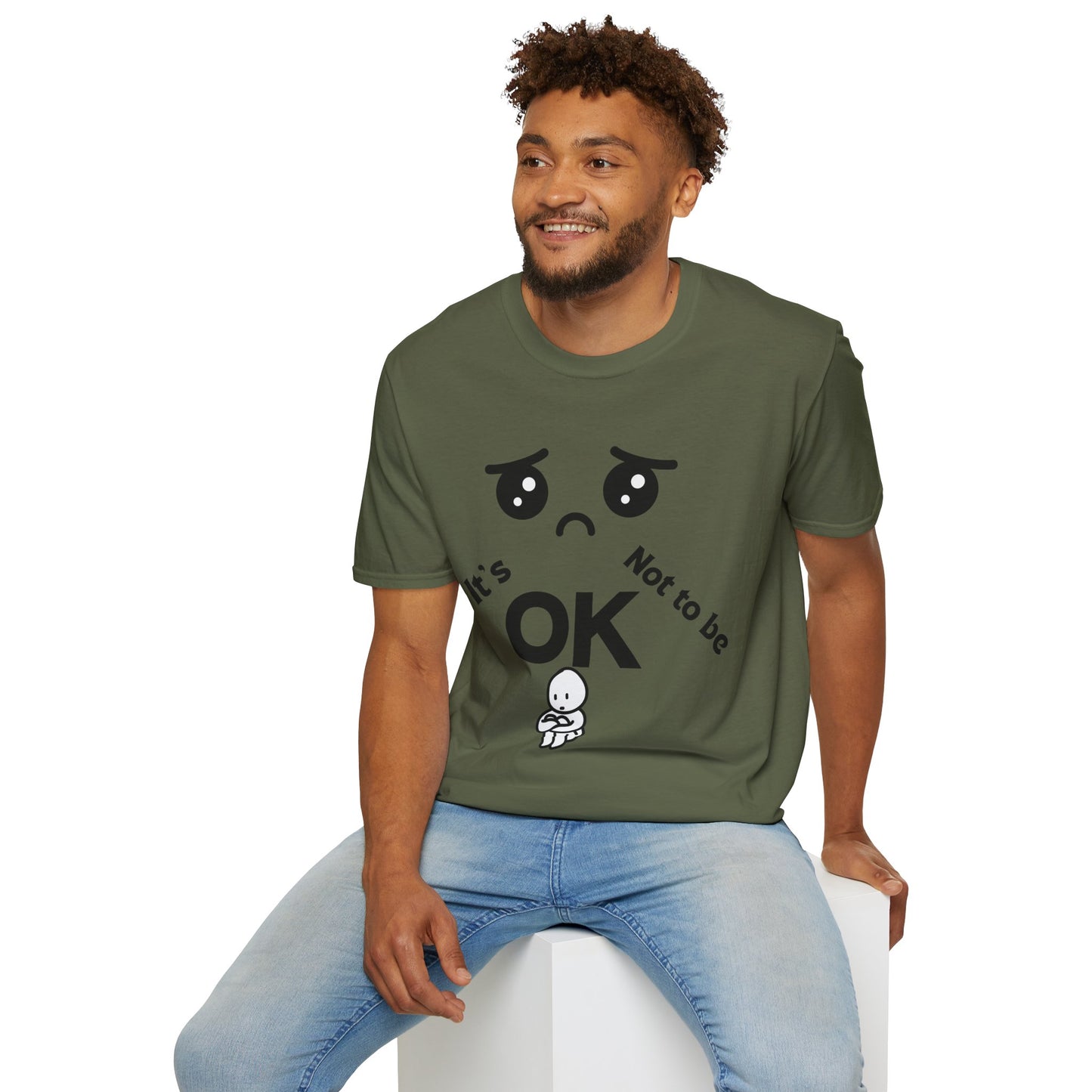 IT'S OK Emotional Support Unisex T-Shirt, Inspirational Tee, Self-Care Shirt, Mental Health Awareness, Gift for Friends, Motivational Apparel, [...]