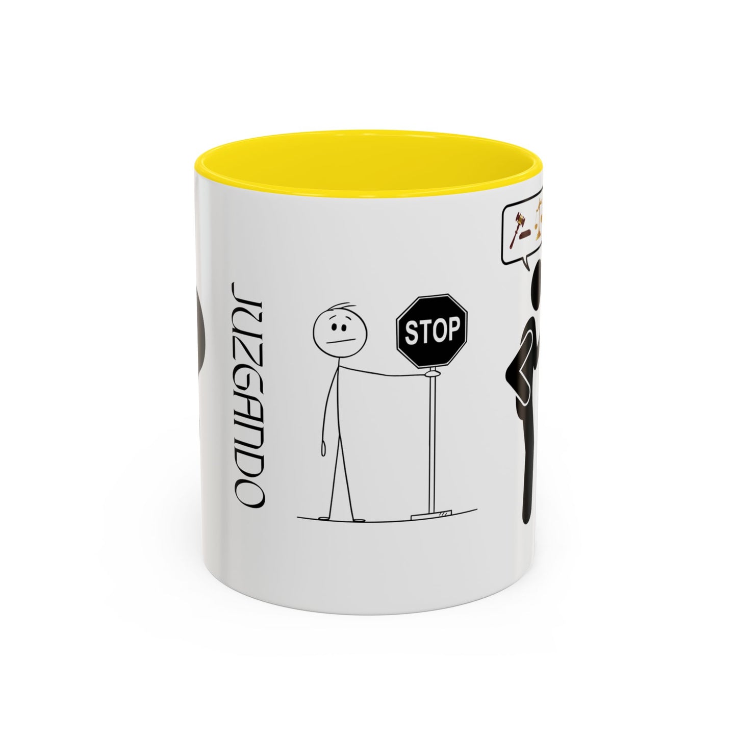 JUZGANDO Coffee Mug for Everyday Laughs, Funny Gift for Coffee Lovers, Quirky Office Mug, Unique Holiday Gift, Playful Drinkware