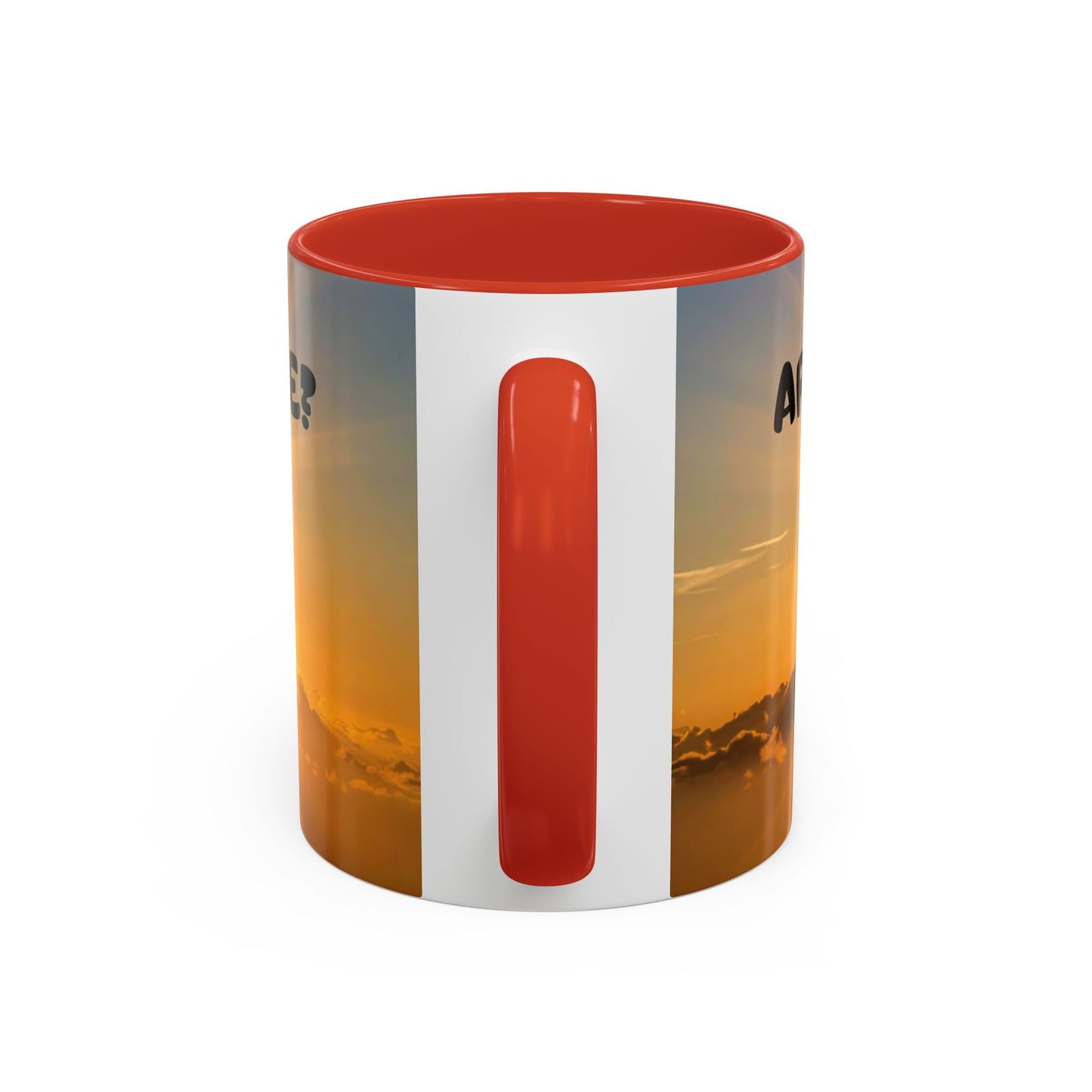 Sunshine Smile Coffee Mug — "You Still Alive? Live" Motivational Accent Mug