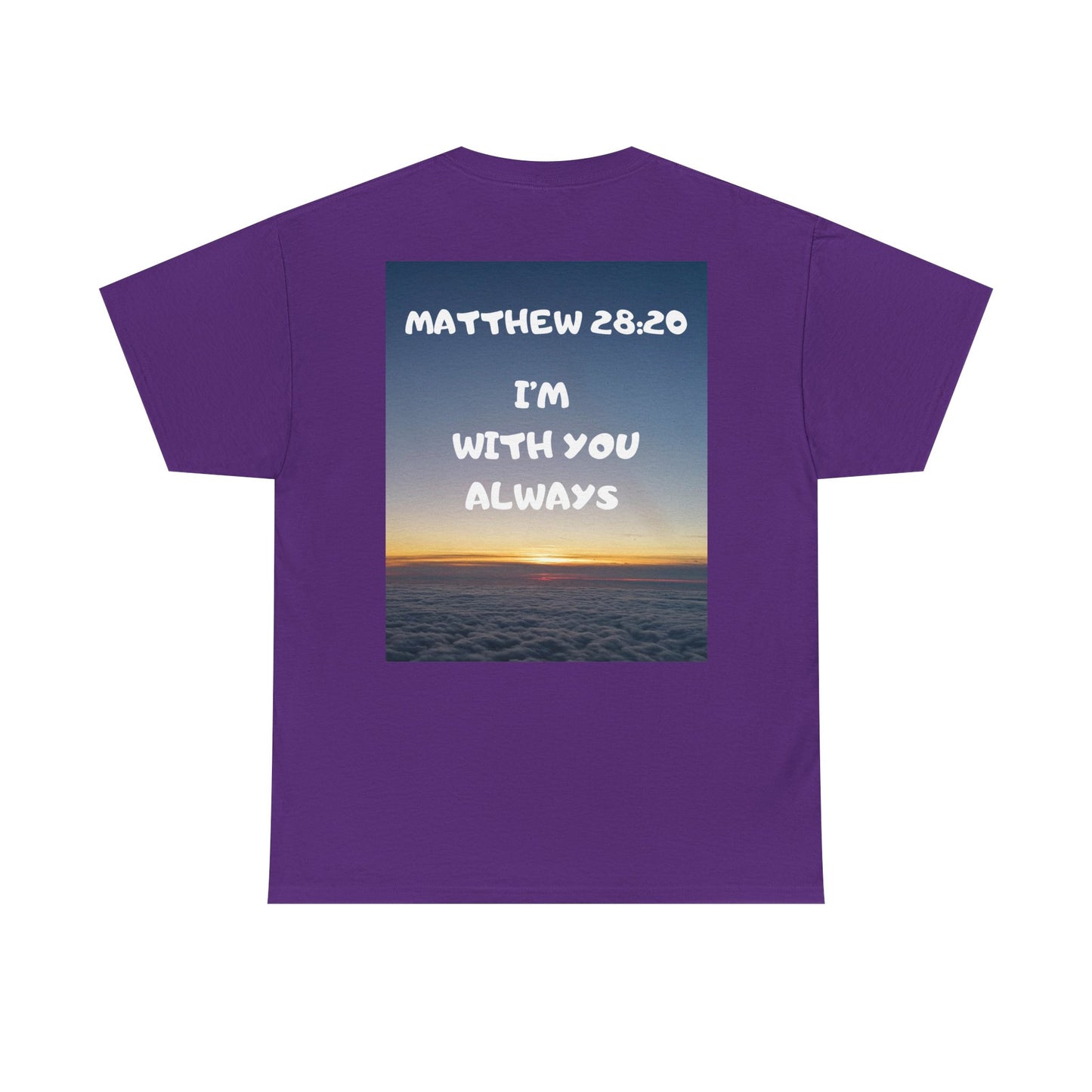 Faith Travel T‑Shirt — “Jeremiah 29:11 / Matthew 28:20” Inspirational Plane Tee