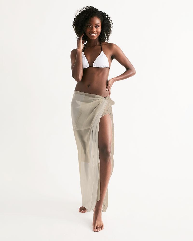 Sheer Beige Swimsuit Cover Up