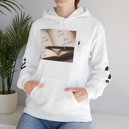 TURN THE PAGE Inspirational Quote Hoodie, Cozy Sweatshirt for Writers, Motivational Gift, Book Lover Apparel, Perfect for Holidays