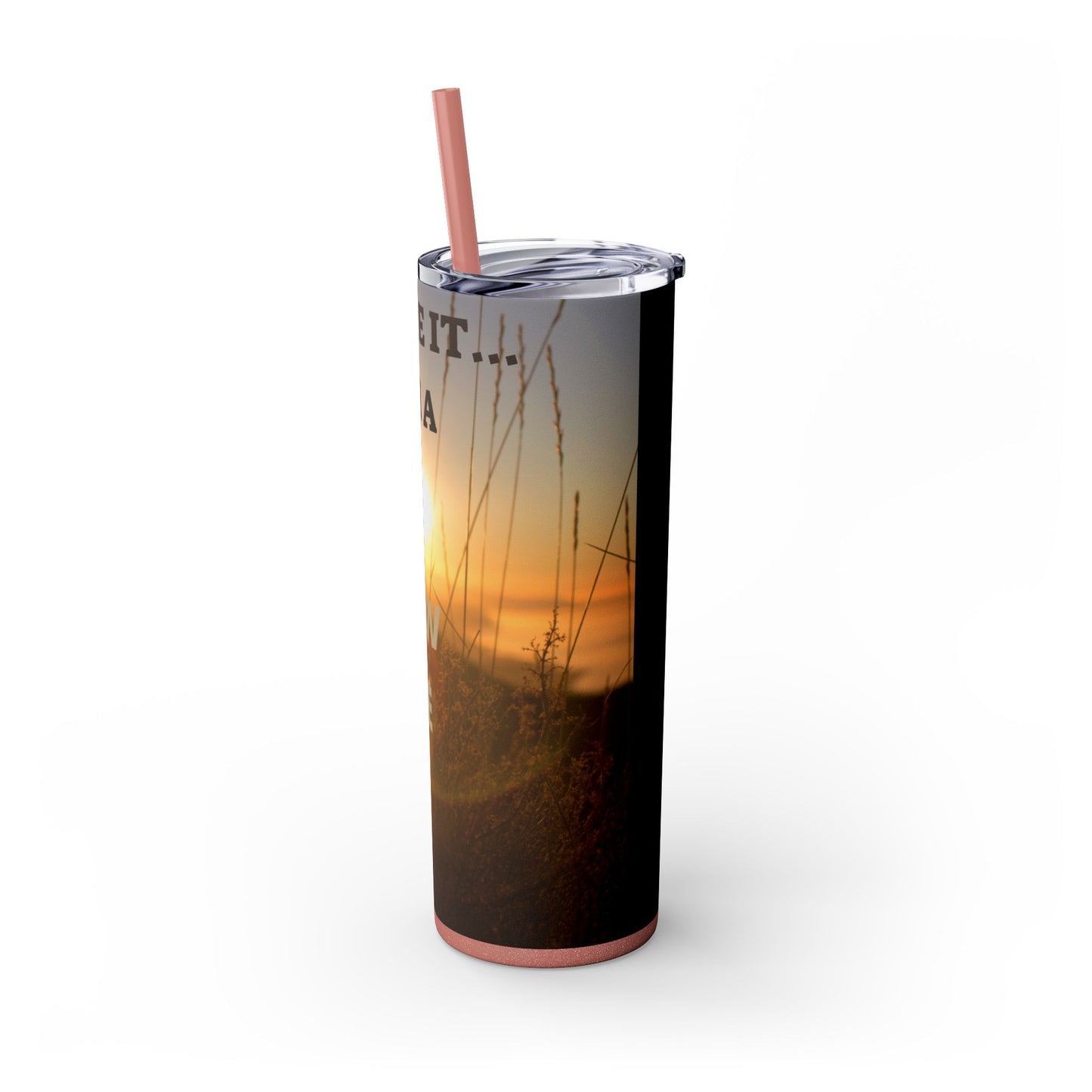 I MADE IT Inspirational Skinny Tumbler, 20oz - Motivational Drinkware for Self-Improvement, Perfect Gift for Wellness Journeys, Birthday, New Year