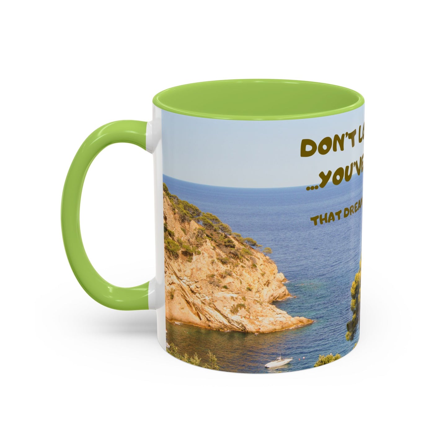Inspirational Coastal Coffee Mug - "Don't Lose Focus... You've Got This" Accent Mug