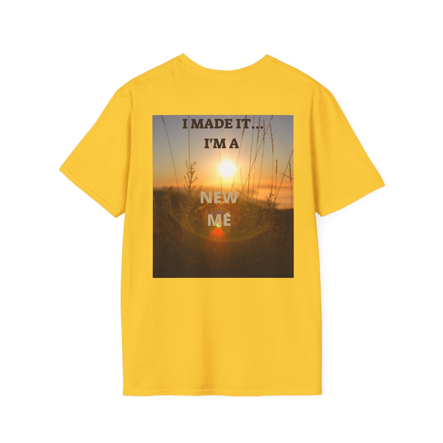 I MADE IT Inspirational Quote T-Shirt for Personal Growth, Motivational Tee, Beach Vibes Shirt, Gift for Friends, Unisex Softstyle Tee