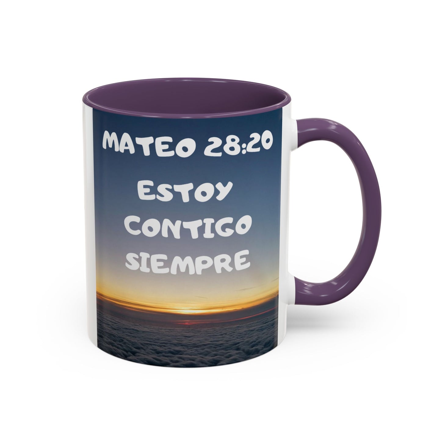 "Mateo 28:20 Estoy Contigo Siempre" Accent Mug (11/15oz)