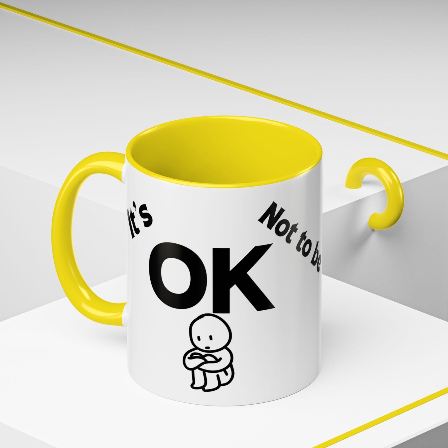 IT'S OK Inspirational Coffee Mug, Motivational Gift for Friends, Positive Affirmation Mug, Encouragement, Daily Inspiration Coffee Cup