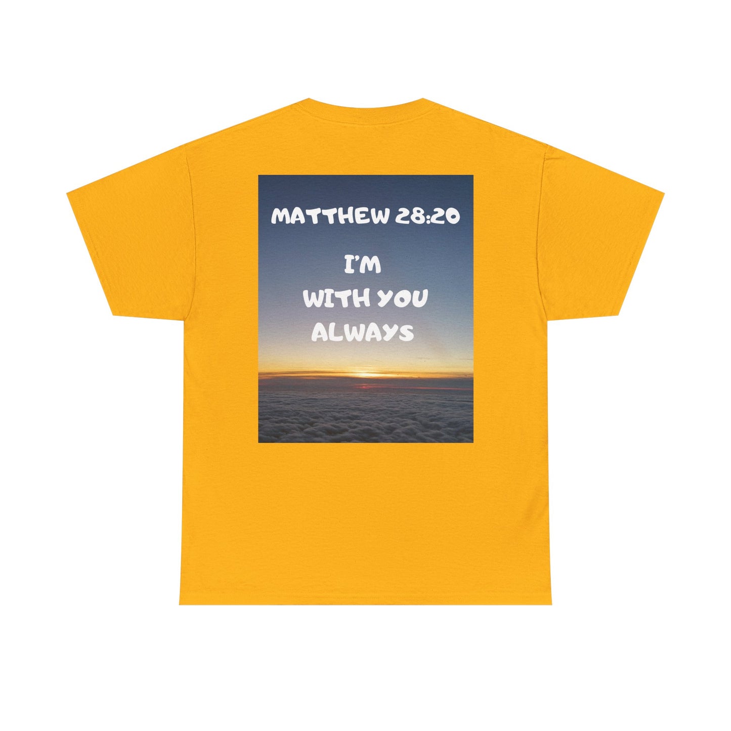 Faith Travel T‑Shirt — “Jeremiah 29:11 / Matthew 28:20” Inspirational Plane Tee