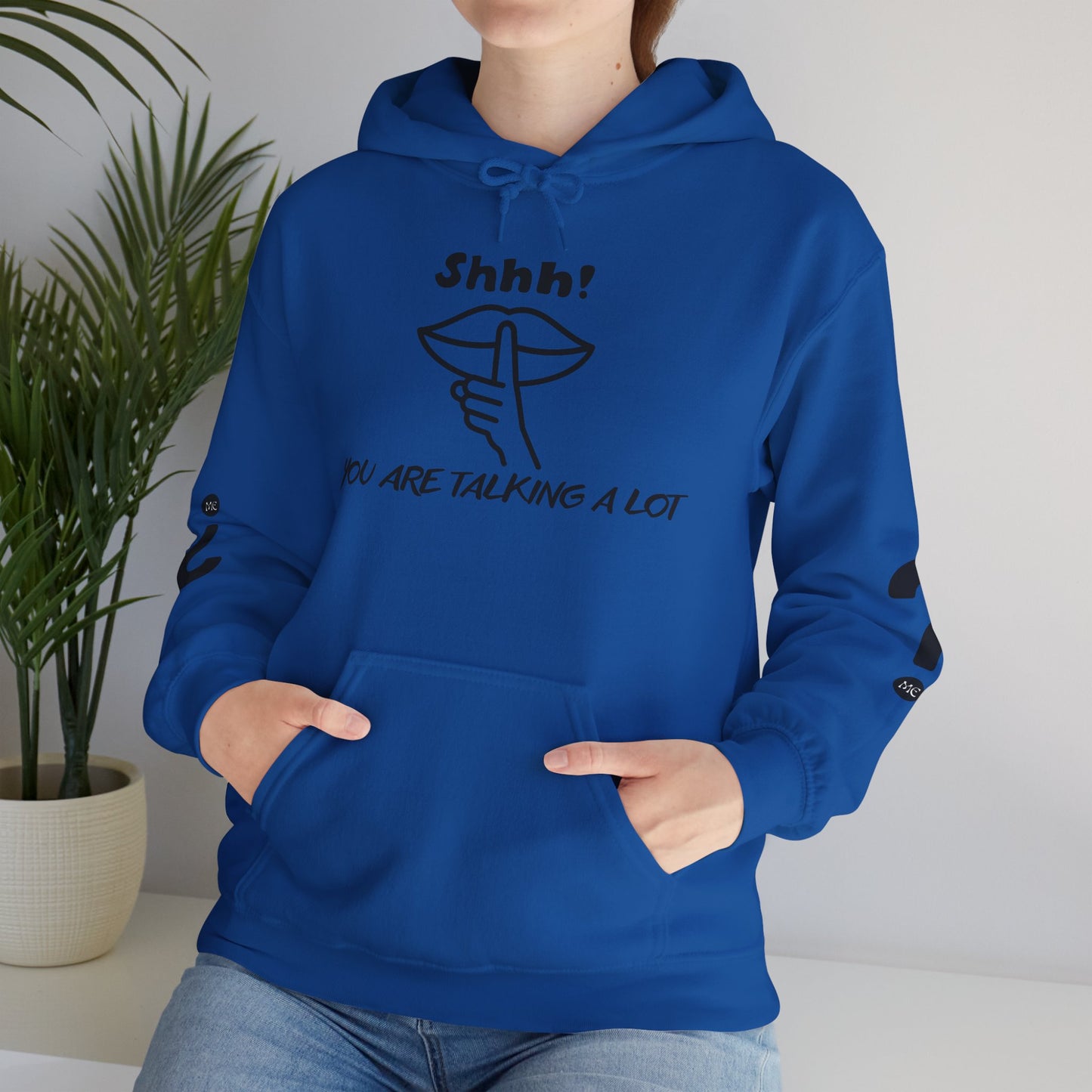 Shhh! Funny Unisex Hooded Sweatshirt, Cozy Hoodie for Introverts, Ideal Gift for Friends and Family, Perfect for Casual Wear, [...]