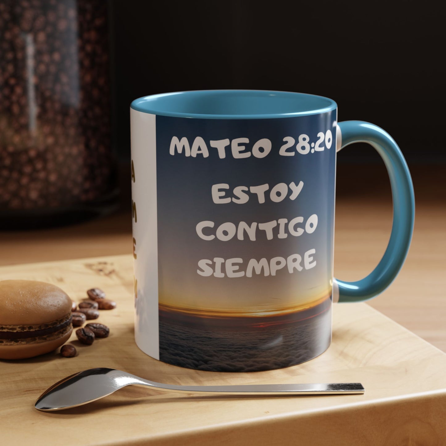 "Mateo 28:20 Estoy Contigo Siempre" Accent Mug (11/15oz)