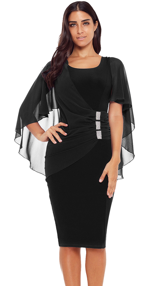 WOMEN DRESS PAIGE - BLACK