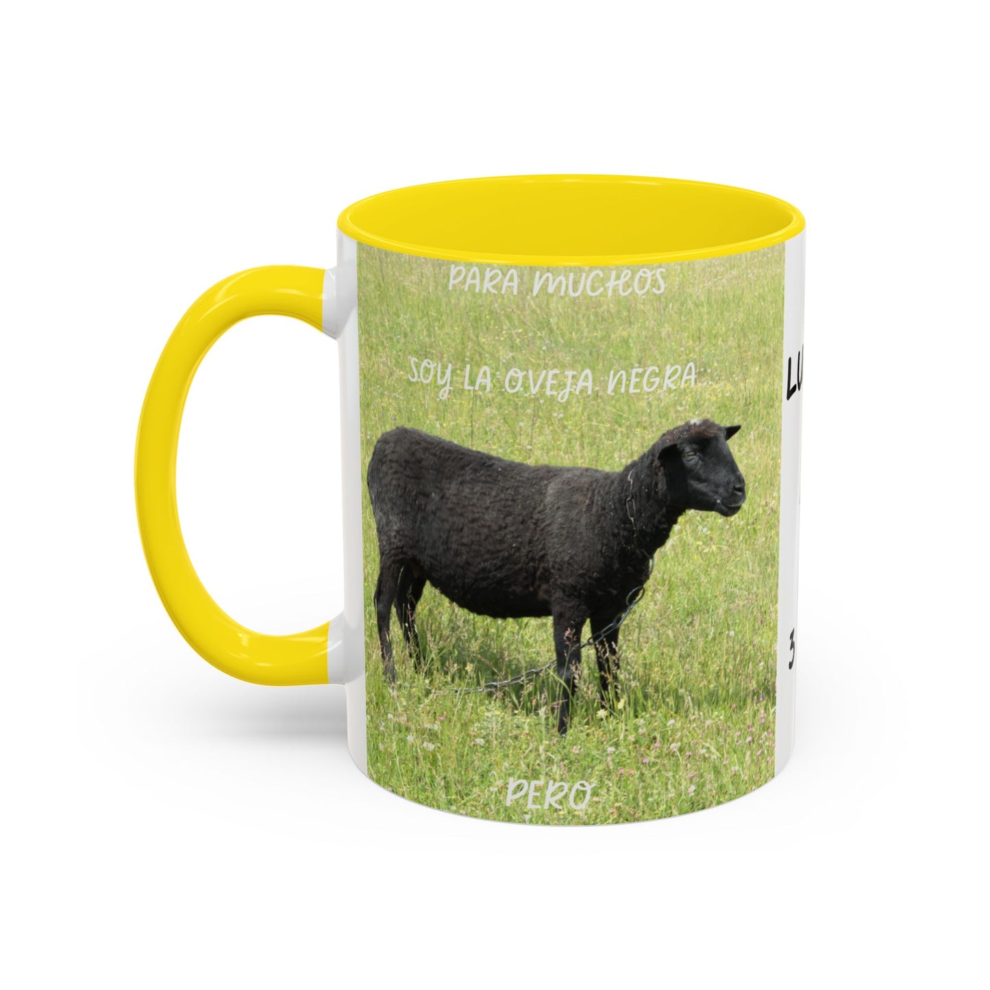OVEJA NEGRA Personalized Accent Coffee Mug for Sheep Lovers, Custom Birthday Gift, Rustic Farmhouse Decor, Animal Mug, Unique Gift Idea