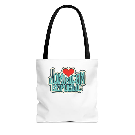 Dominican Republic Love Tote Bag, Vacation Souvenir, Beach Bag, Travel Companion, Gift for Mom, Proud Dominican