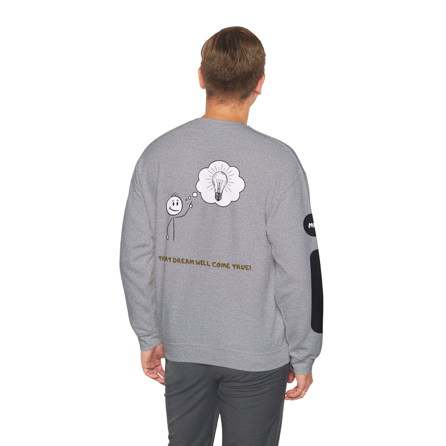 Motivational Crewneck Sweatshirt – "Don't Lose Focus… You've Got This" Scenic Design