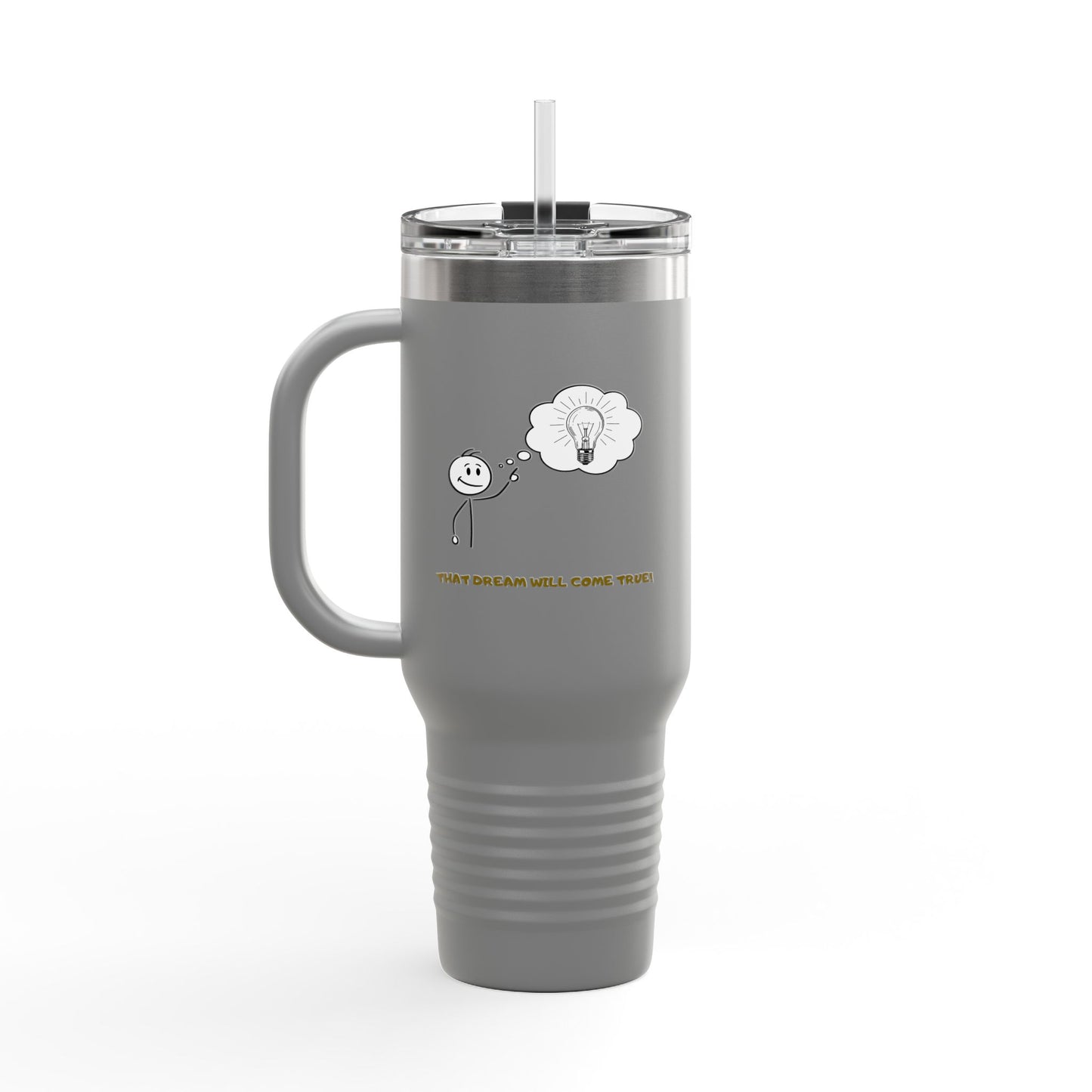 Inspirational Travel Tumbler 40oz — "Don't Lose Focus, You've Got This" Scenic Insulated Mug