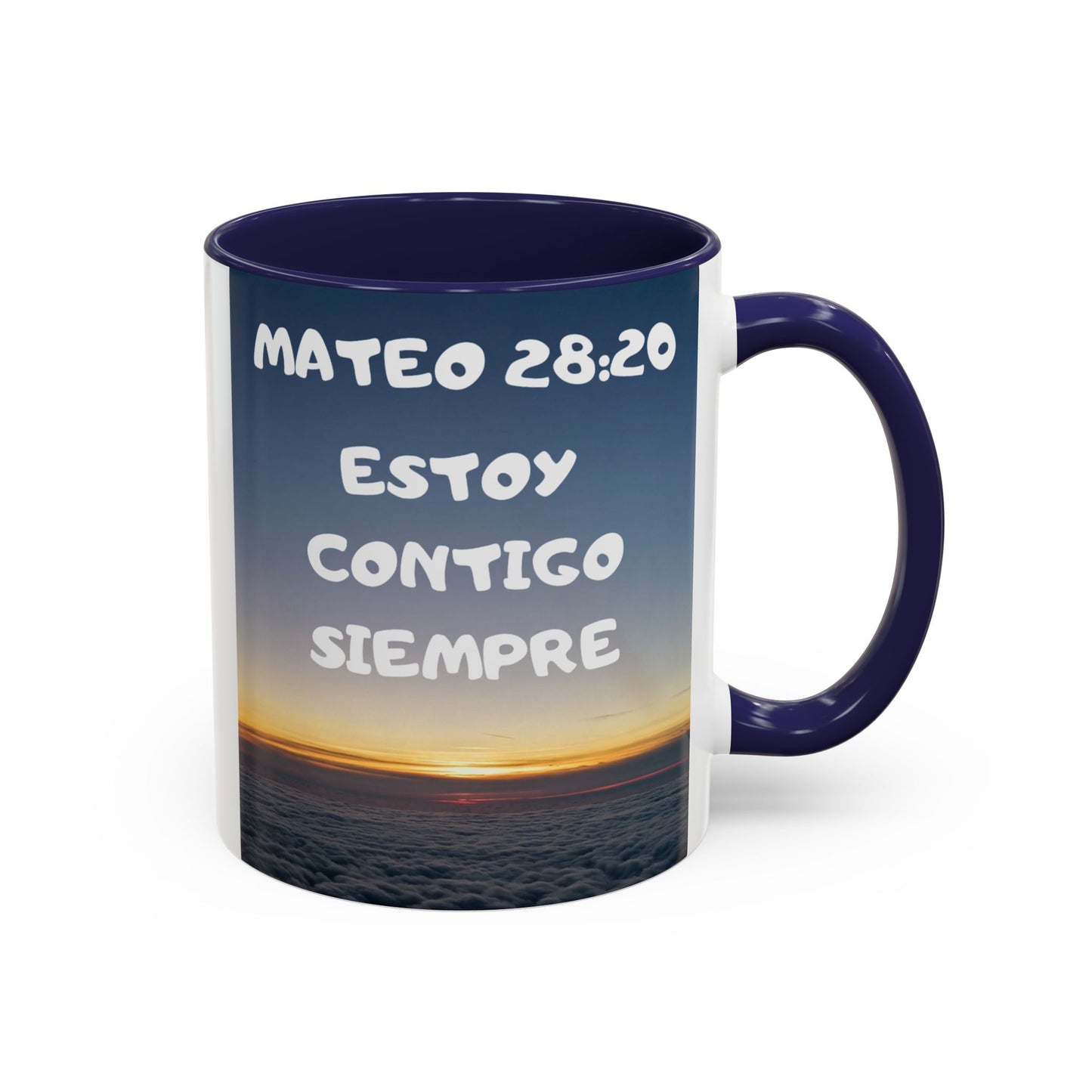 "Mateo 28:20 Estoy Contigo Siempre" Accent Mug (11/15oz)