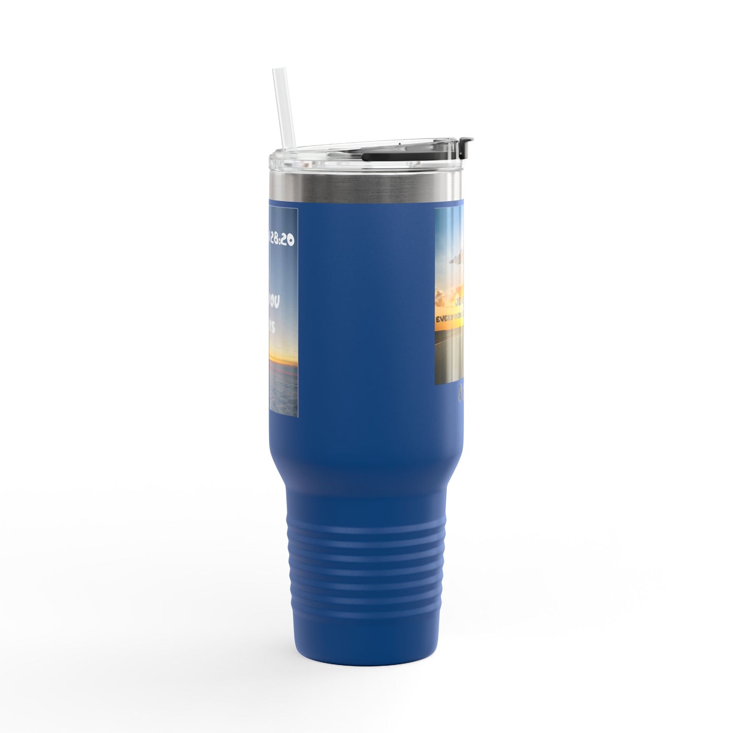 Insulated Travel Mug — 'Jeremiah 29:11' Airplane Prayer Design (Amen)