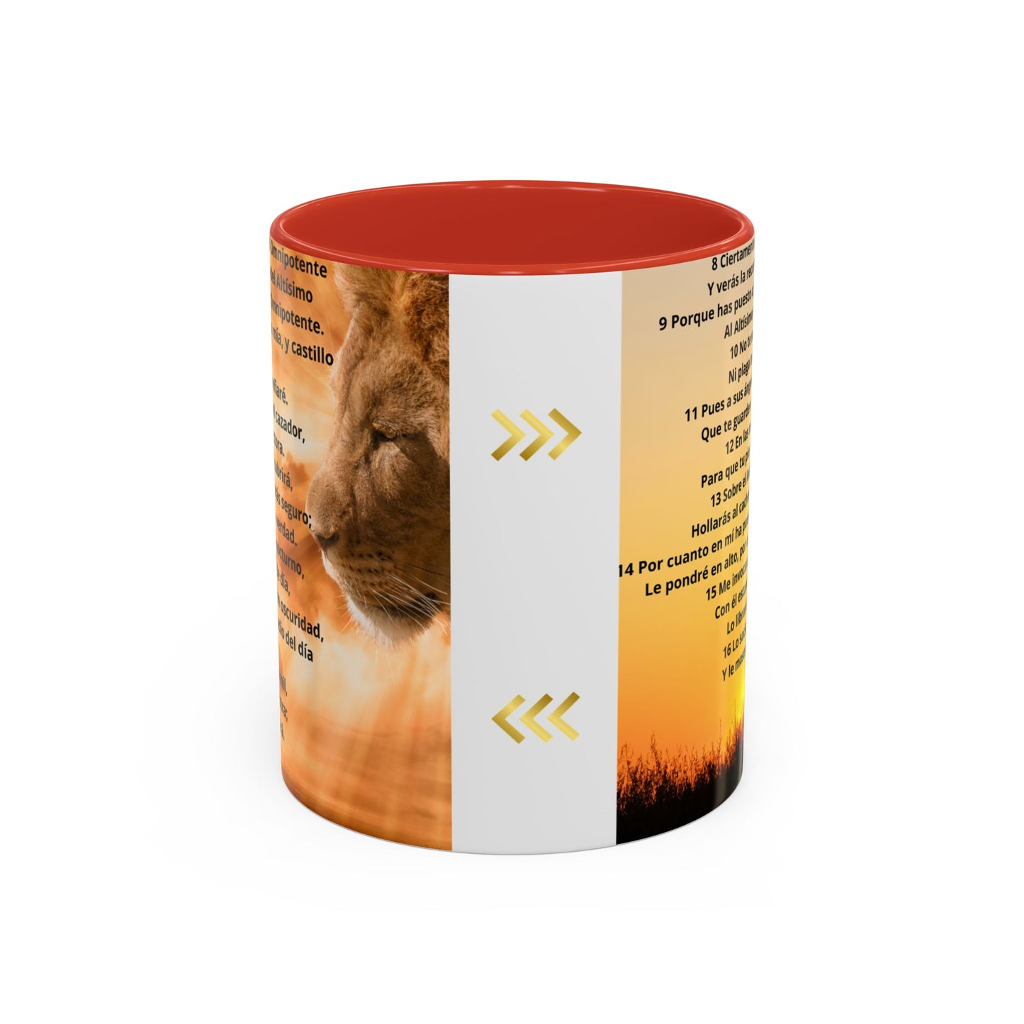 SALMO 91 Inspirational Coffee Mug, Motivational Mug, Gift for Coffee Lovers, Cozy Morning Vibes, Religious Gift