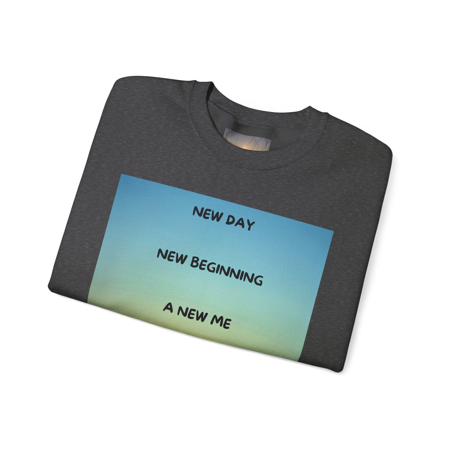 NEW DAY NEW BEGINNING A NEW ME Crewneck Sweatshirt - New Day, New Beginning, A New Me, Motivational Apparel, Cozy Gift for Her, Affirmation Sweater, [...]