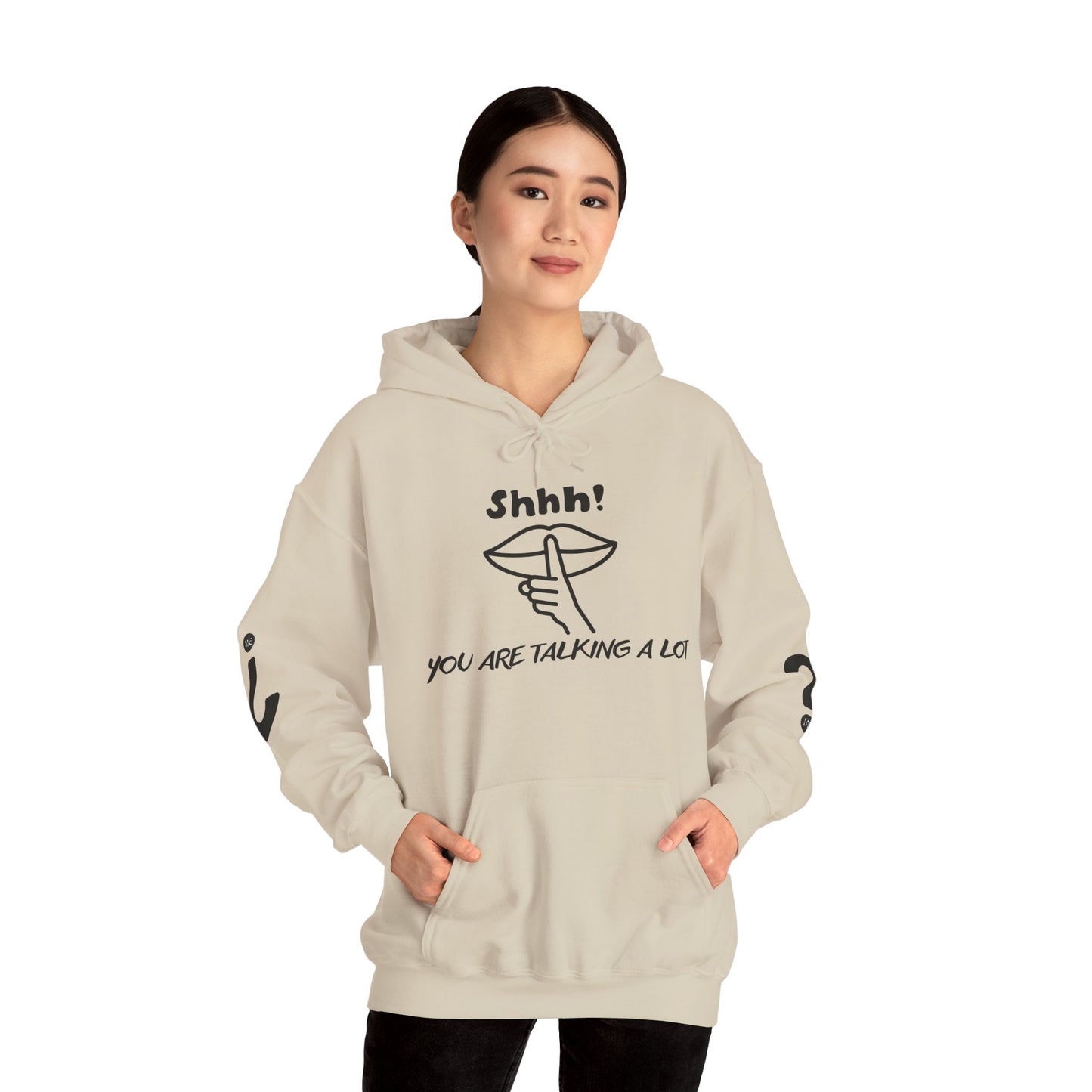 Shhh! Funny Unisex Hooded Sweatshirt, Cozy Hoodie for Introverts, Ideal Gift for Friends and Family, Perfect for Casual Wear, [...]