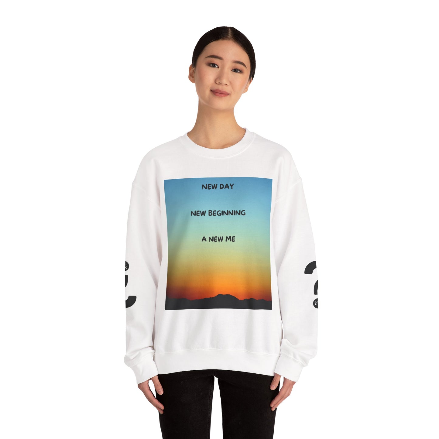 NEW DAY NEW BEGINNING A NEW ME Crewneck Sweatshirt - New Day, New Beginning, A New Me, Motivational Apparel, Cozy Gift for Her, Affirmation Sweater, [...]