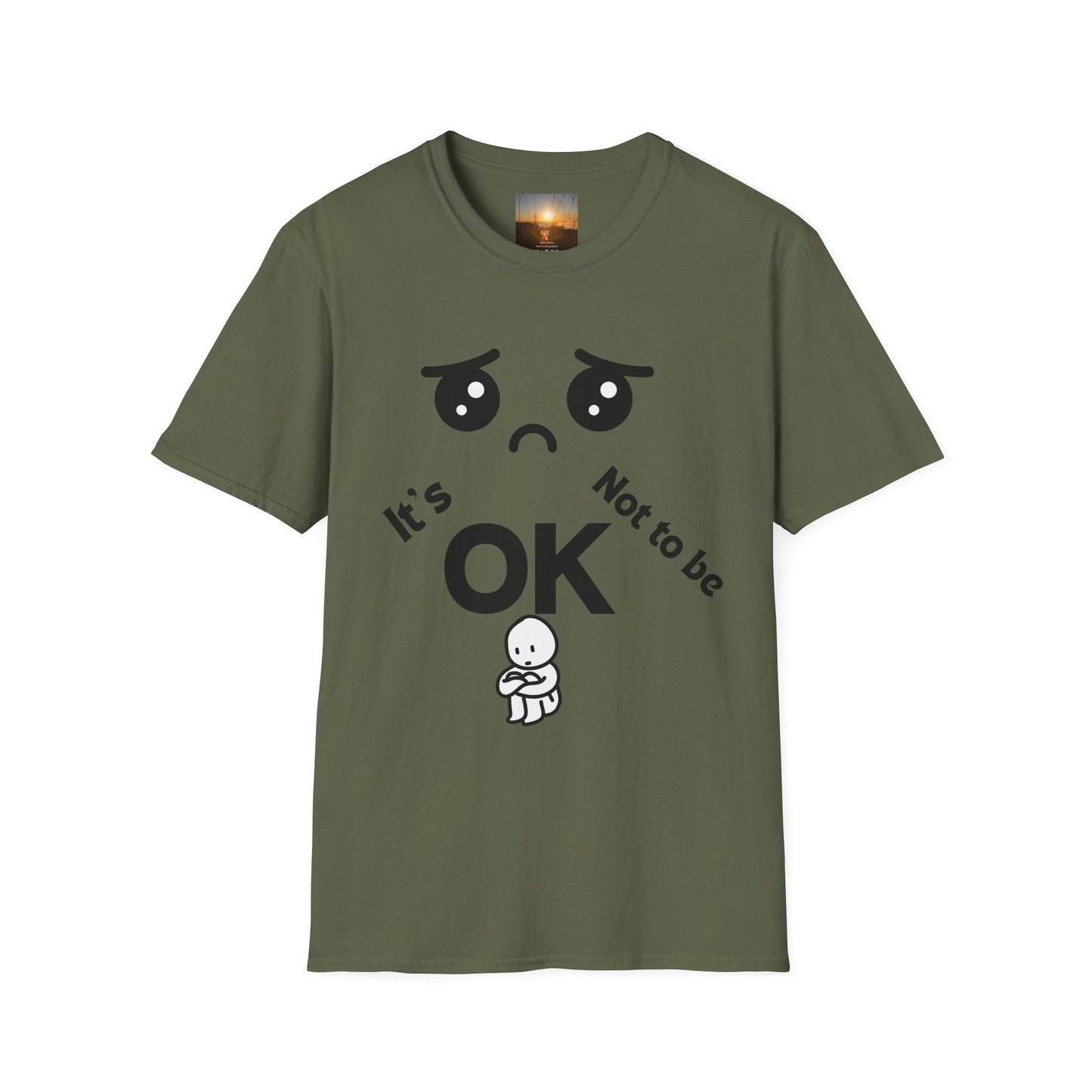 IT'S OK Emotional Support Unisex T-Shirt, Inspirational Tee, Self-Care Shirt, Mental Health Awareness, Gift for Friends, Motivational Apparel, [...]