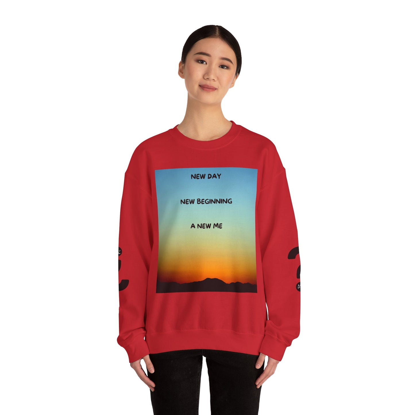 NEW DAY NEW BEGINNING A NEW ME Crewneck Sweatshirt - New Day, New Beginning, A New Me, Motivational Apparel, Cozy Gift for Her, Affirmation Sweater, [...]