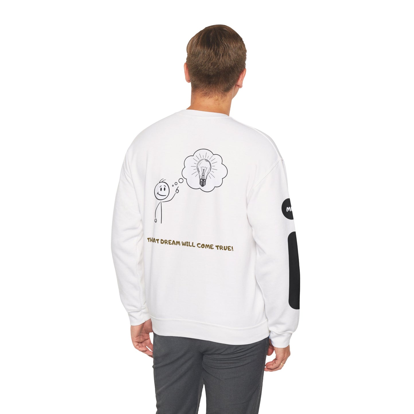 Motivational Crewneck Sweatshirt – "Don't Lose Focus… You've Got This" Scenic Design
