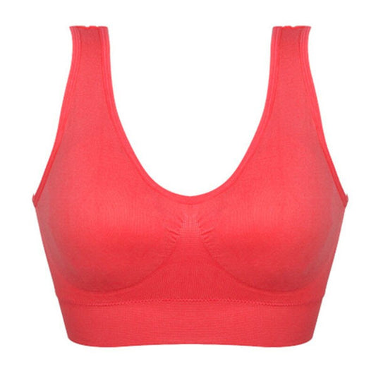6XL Plus Size 1PC Women Girls Padded Seamless Bra