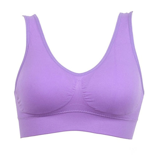 6XL Plus Size 1PC Women Girls Padded Seamless Bra