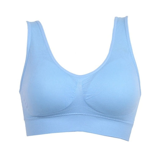 6XL Plus Size 1PC Women Girls Padded Seamless Bra