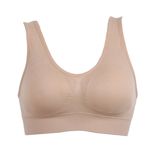 6XL Plus Size 1PC Women Girls Padded Seamless Bra