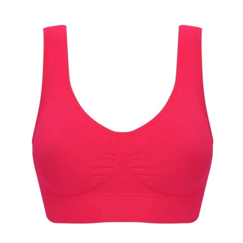 6XL Plus Size 1PC Women Girls Padded Seamless Bra