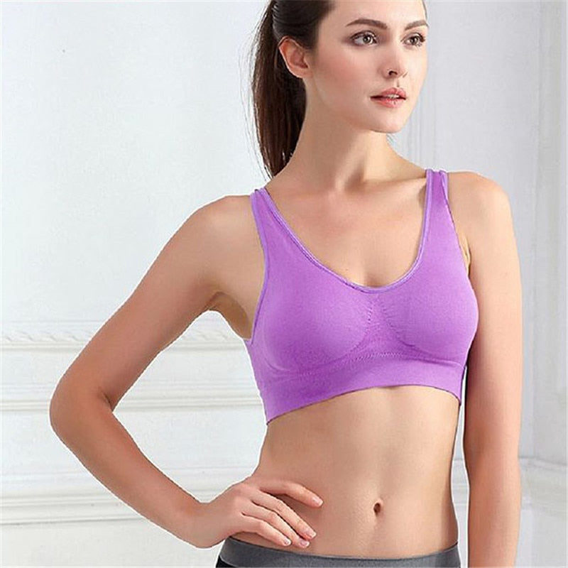 6XL Plus Size 1PC Women Girls Padded Seamless Bra