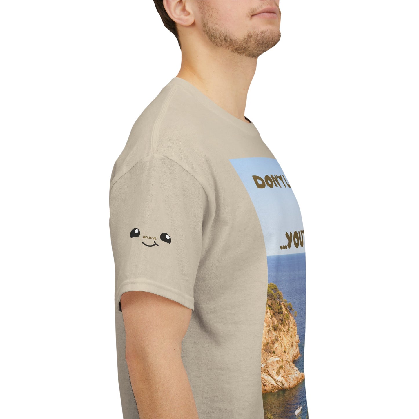 Motivational Tee — "Don't Lose Focus, You've Got This" Beach Graphic