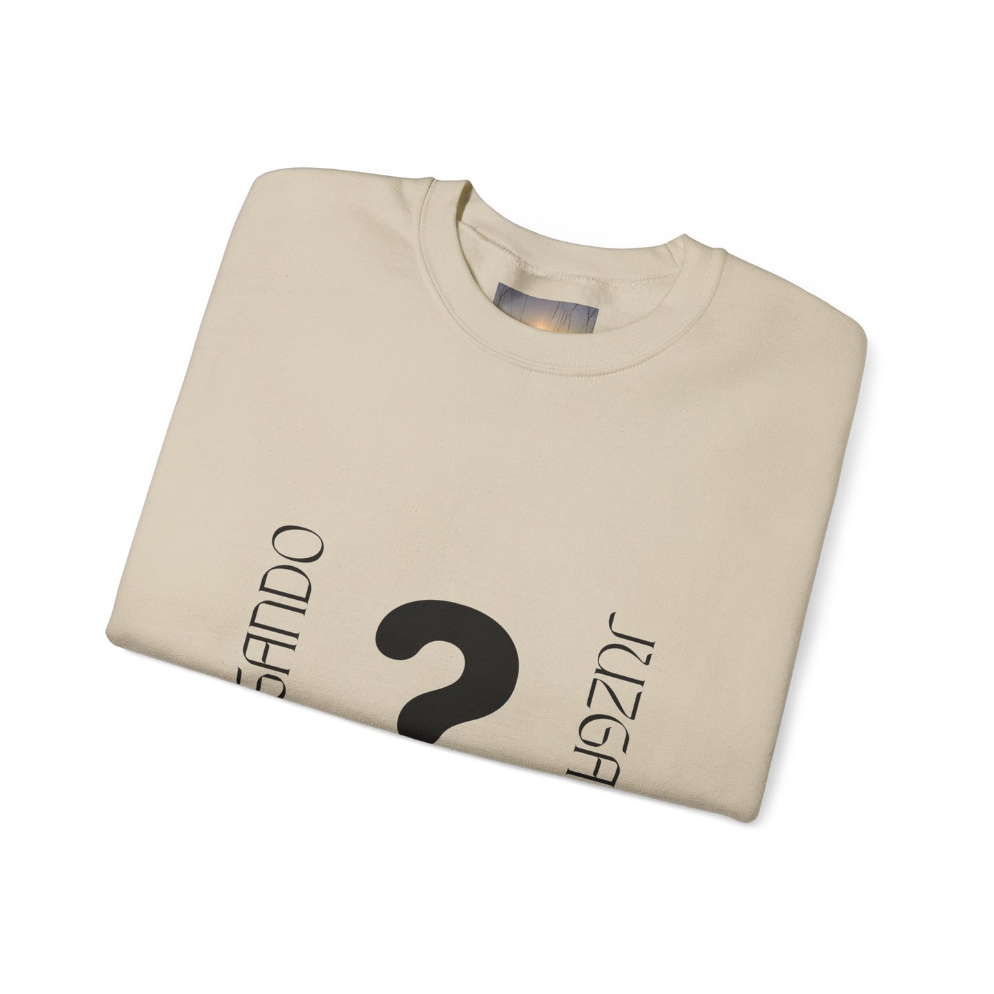 JUZGANDO Crewneck Sweatshirt | Casual Unisex Pullover, Gift for Friends, Comfortable Everyday Wear, Perfect for Birthdays