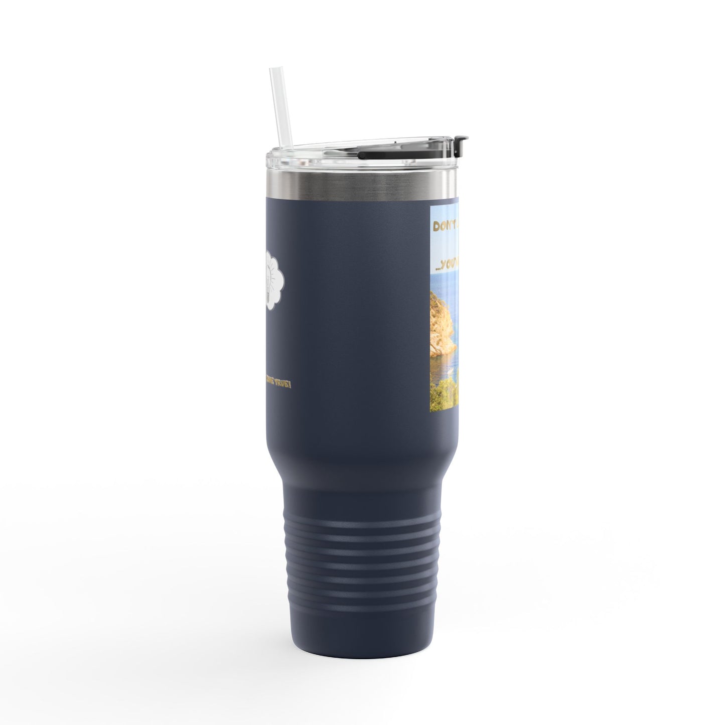 Inspirational Travel Tumbler 40oz — "Don't Lose Focus, You've Got This" Scenic Insulated Mug