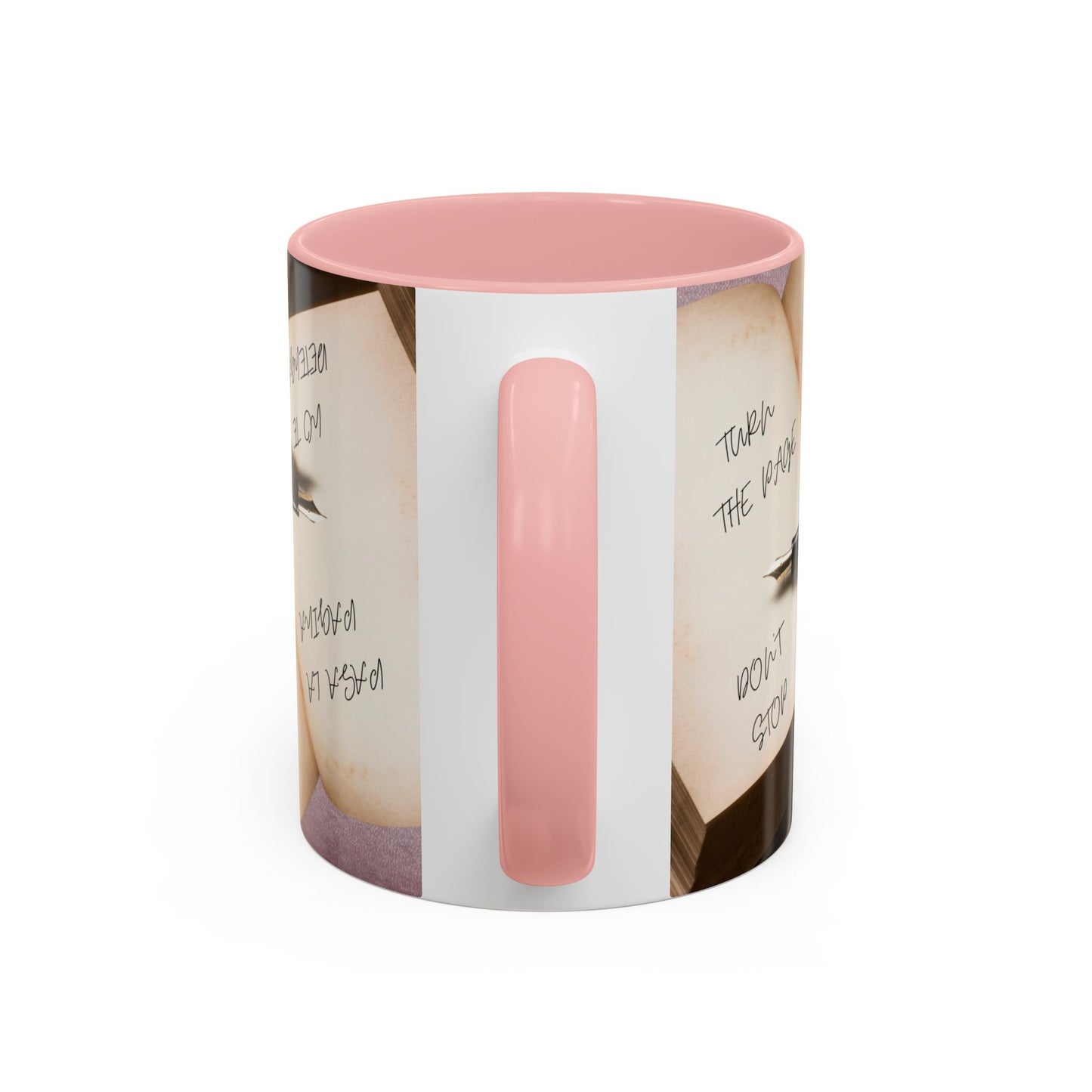 TURN THE PAGE NO TE DETENGAS Inspirational Accent Coffee Mug - Motivational Quotes, Perfect for Home or Office, Gift for Friends, Encouragement, Self-care