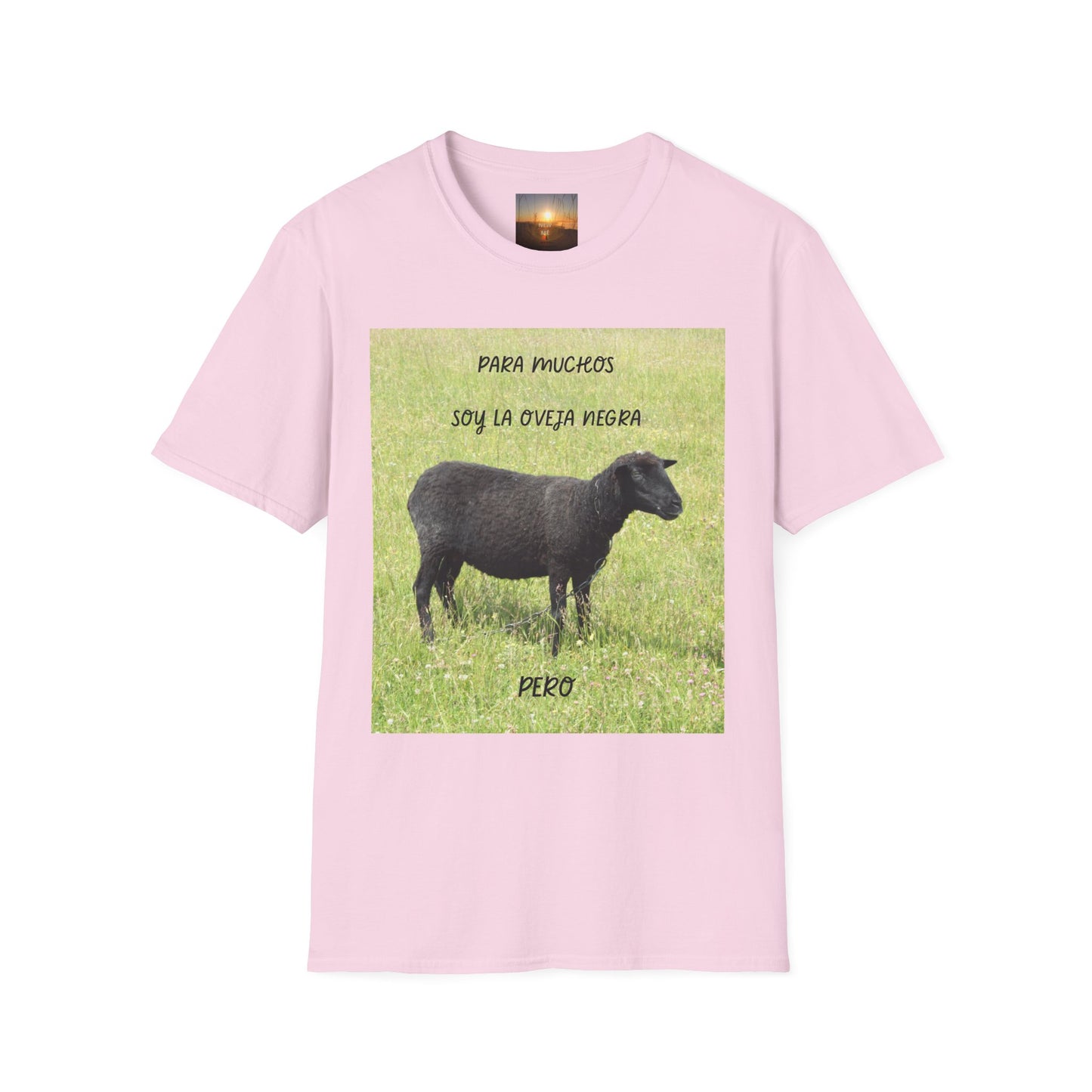OVEJA NEGRA PERO Unisex Softstyle T-Shirt with Sheep Designs - Cute Farm Animal Tee, Funny Gift for Animal Lovers, Pastoral Vibe, Eco-Friendly Fashion, [...]
